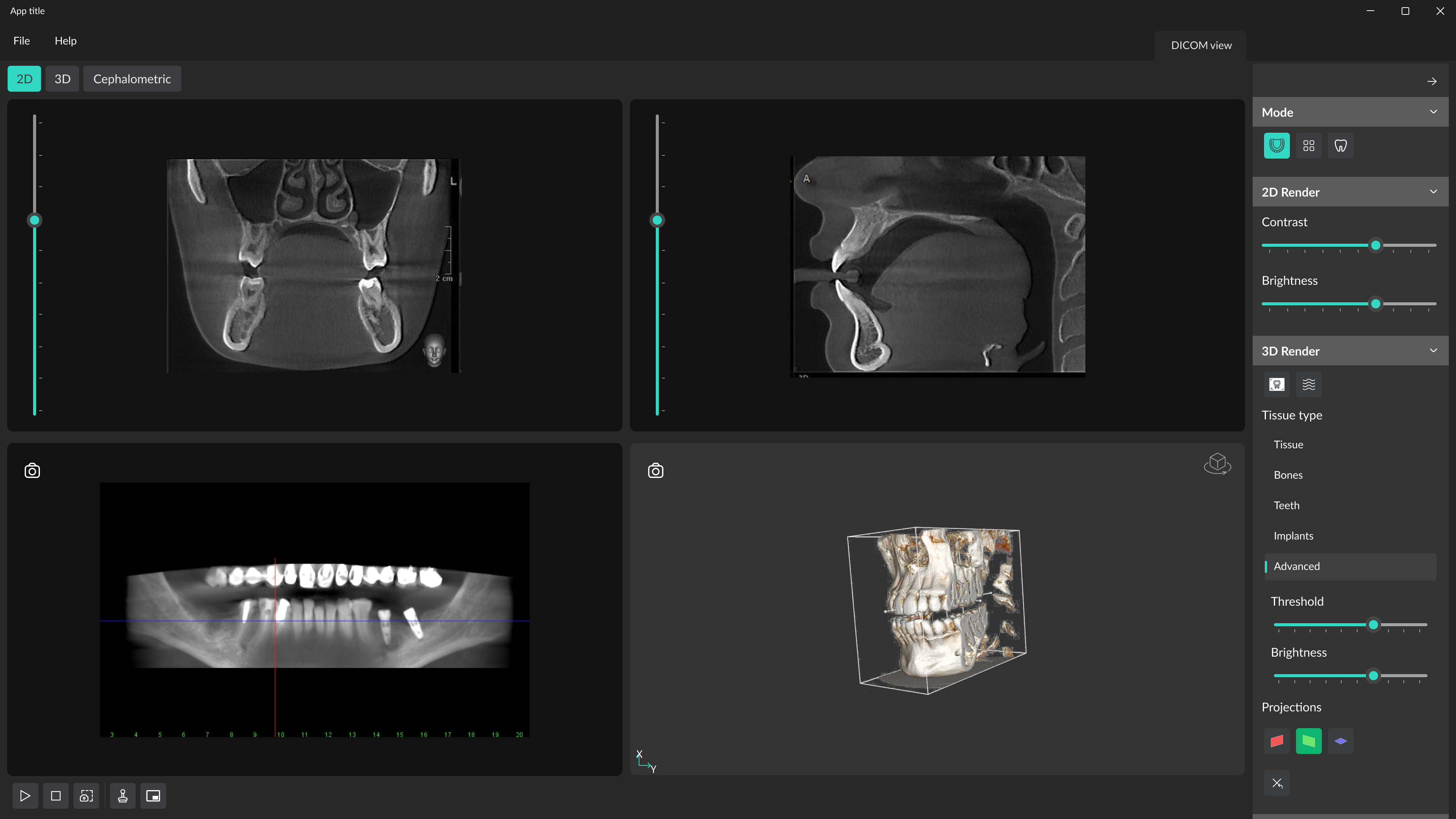 Data points on top of landscape